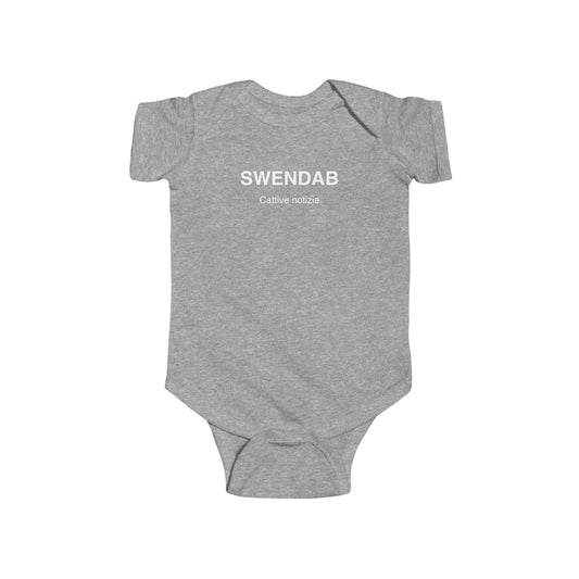 "SWENDAB CATTIVE NOTIZIE" Infant Bodysuit